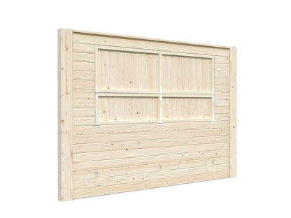 Modular Wall Panel with Hatch, clear dip-treated