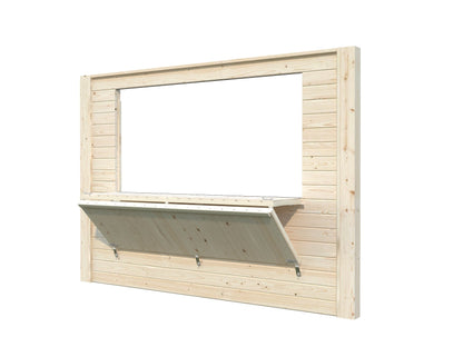 Modular Wall Panel with Hatch, untreated