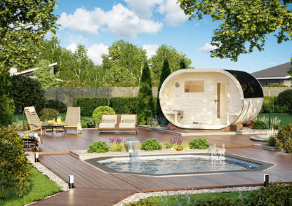 Oval Family Sauna Anette 3.0+1.5 m²