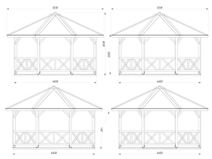 Pergola Betty 18 m²