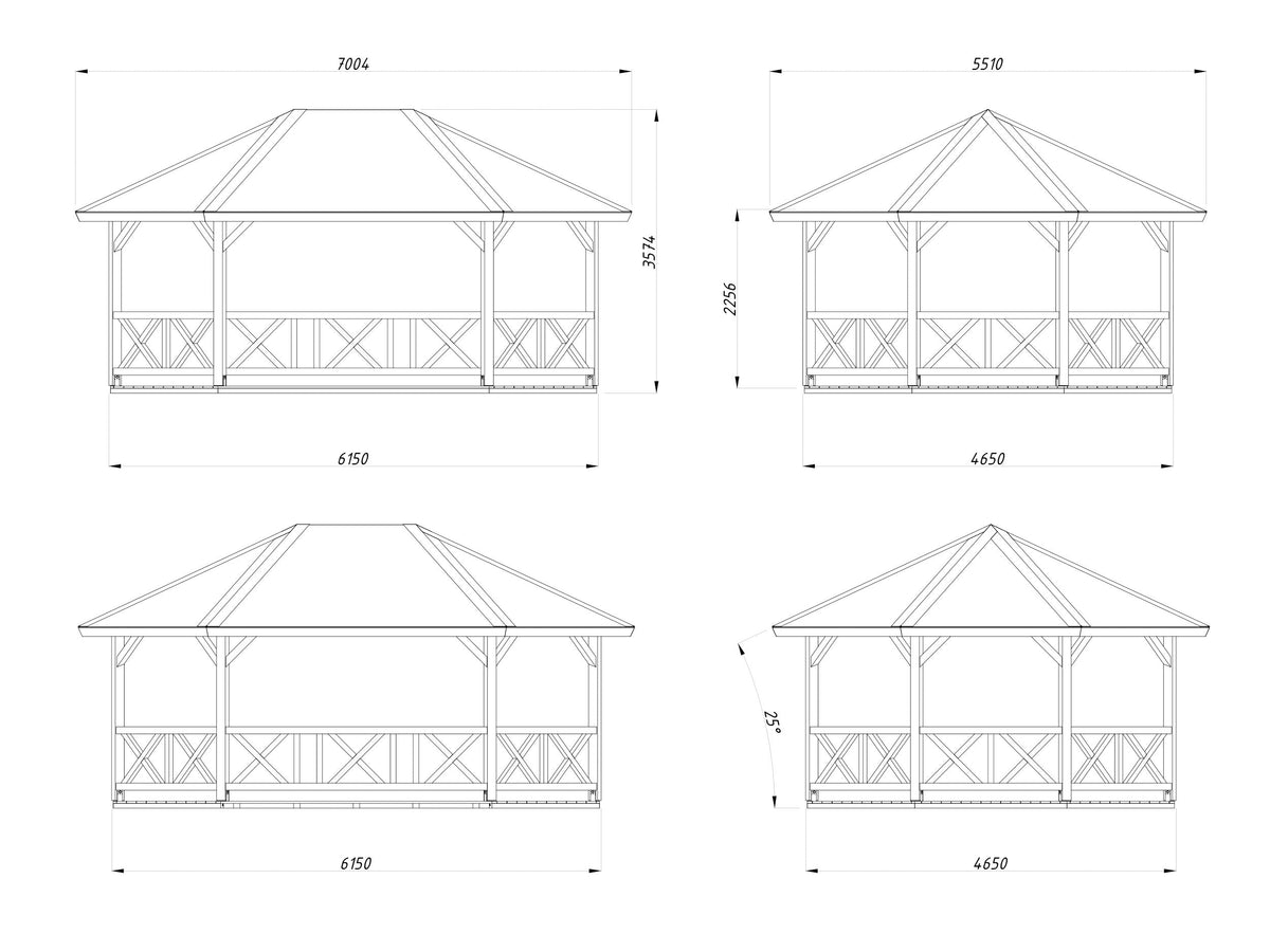 Pergola Betty 25 m²