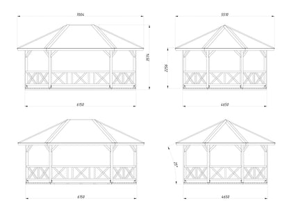 Pergola Betty 25 m²