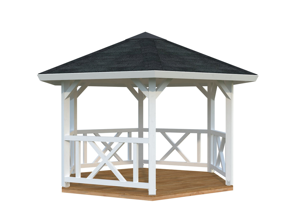 Pergola Betty 9.9 m², painted white