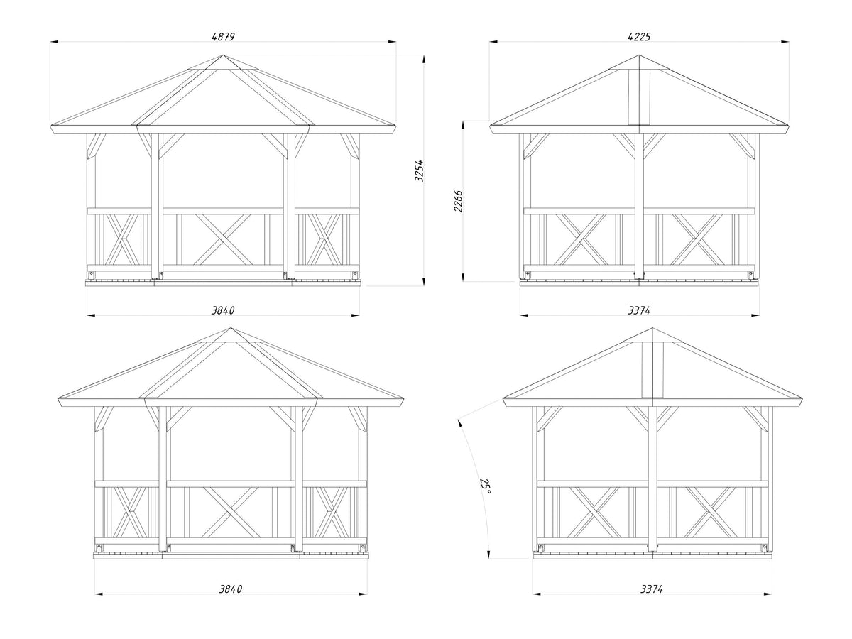 Pergola Betty 9.9 m²