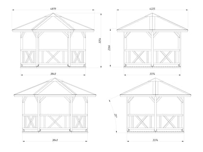 Pergola Betty 9.9 m²