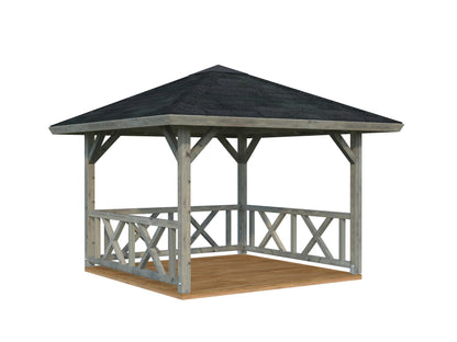 Pergola Betty 9 m², grey dip-treated