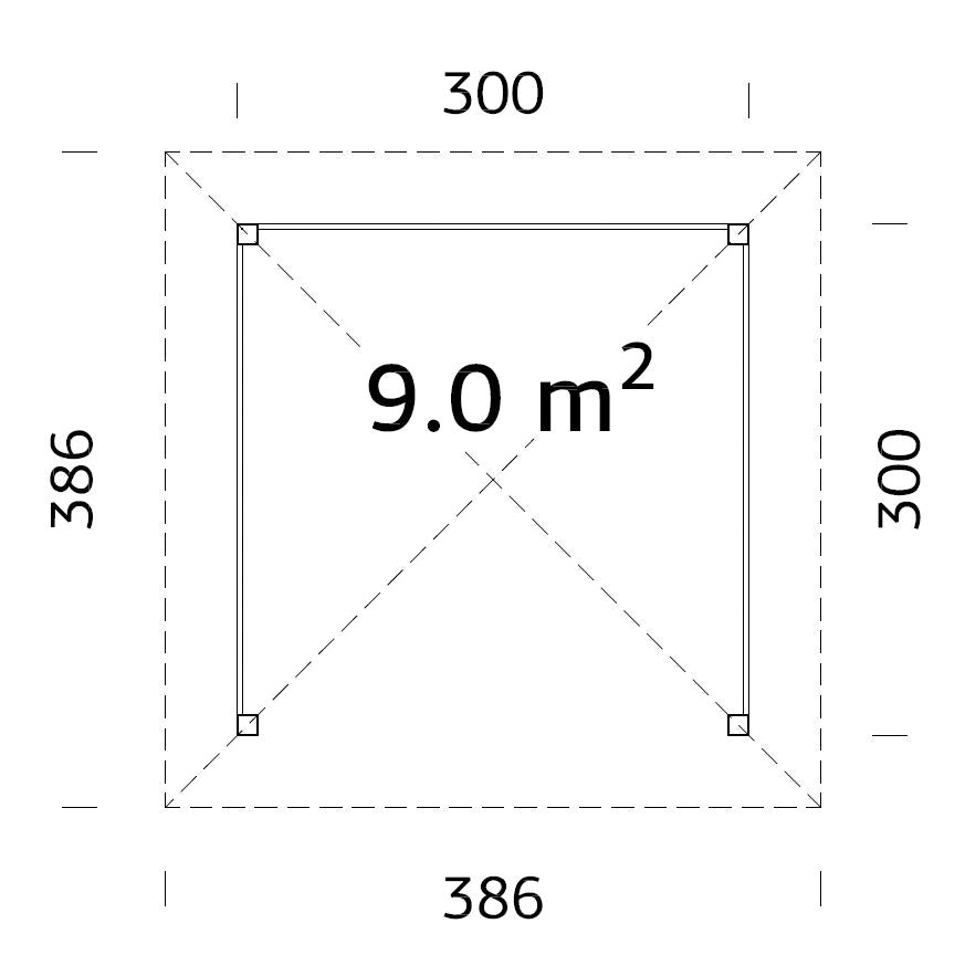 Pergola Betty 9 m²