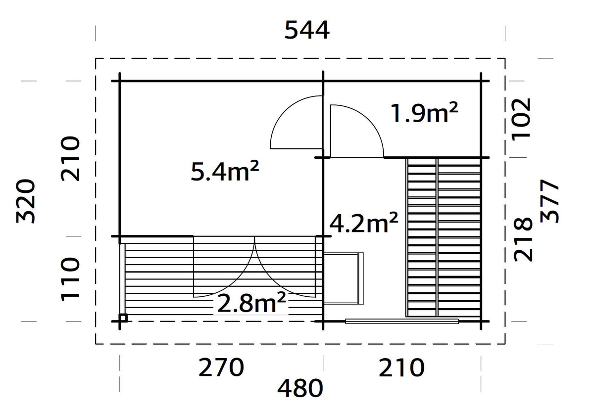Sauna Sanna 11.5 m²