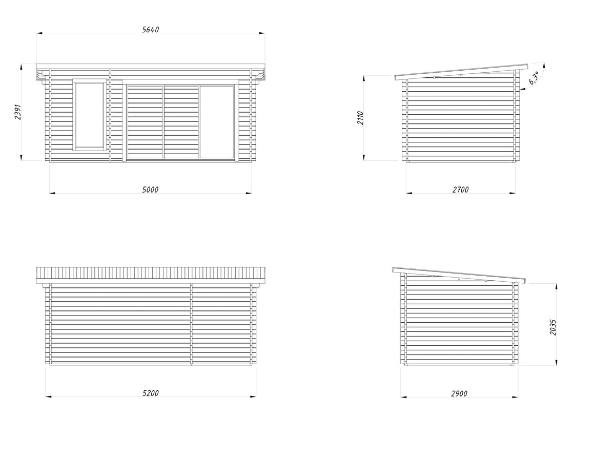Sauna Sanna 12.8 m² Slide