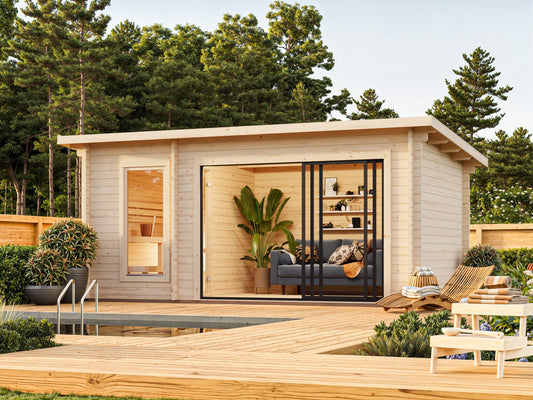 Sauna Sanna 12.8 m² Slide Plus