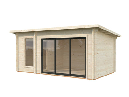 Sauna Sanna 12.8 m² Slide Plus, untreated