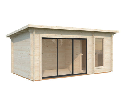 Sauna Sanna 12.8 m² Slide Plus, untreated