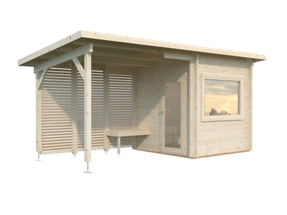 Sauna Sanna 4.1+5.9 m², untreated