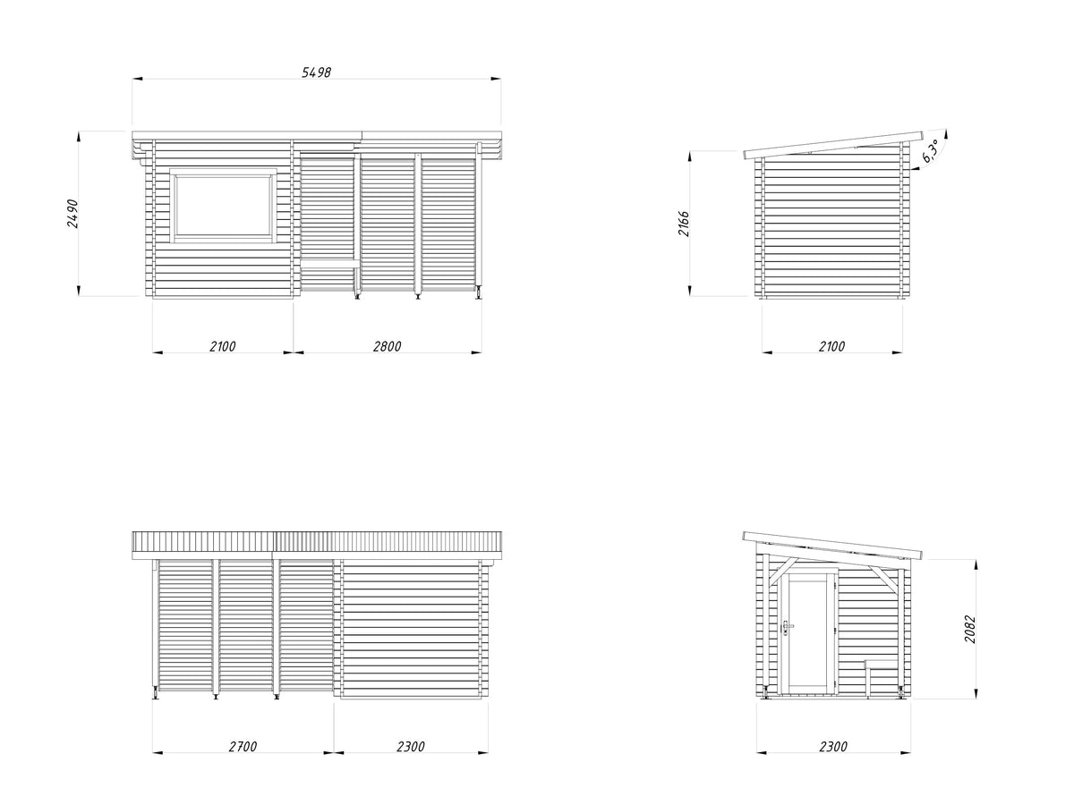 Sauna Sanna 4.1+5.9 m²