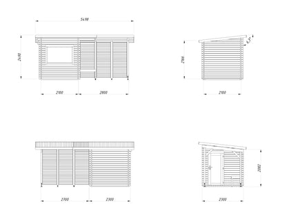 Sauna Sanna 4.1+5.9 m²