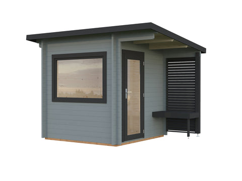 Light grey with anthracite trim