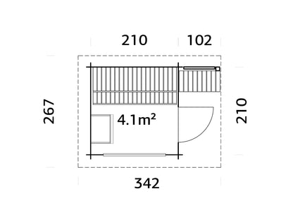 Sauna Sanna 4.1 m²