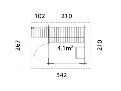 Sauna Sanna 4.1 m²