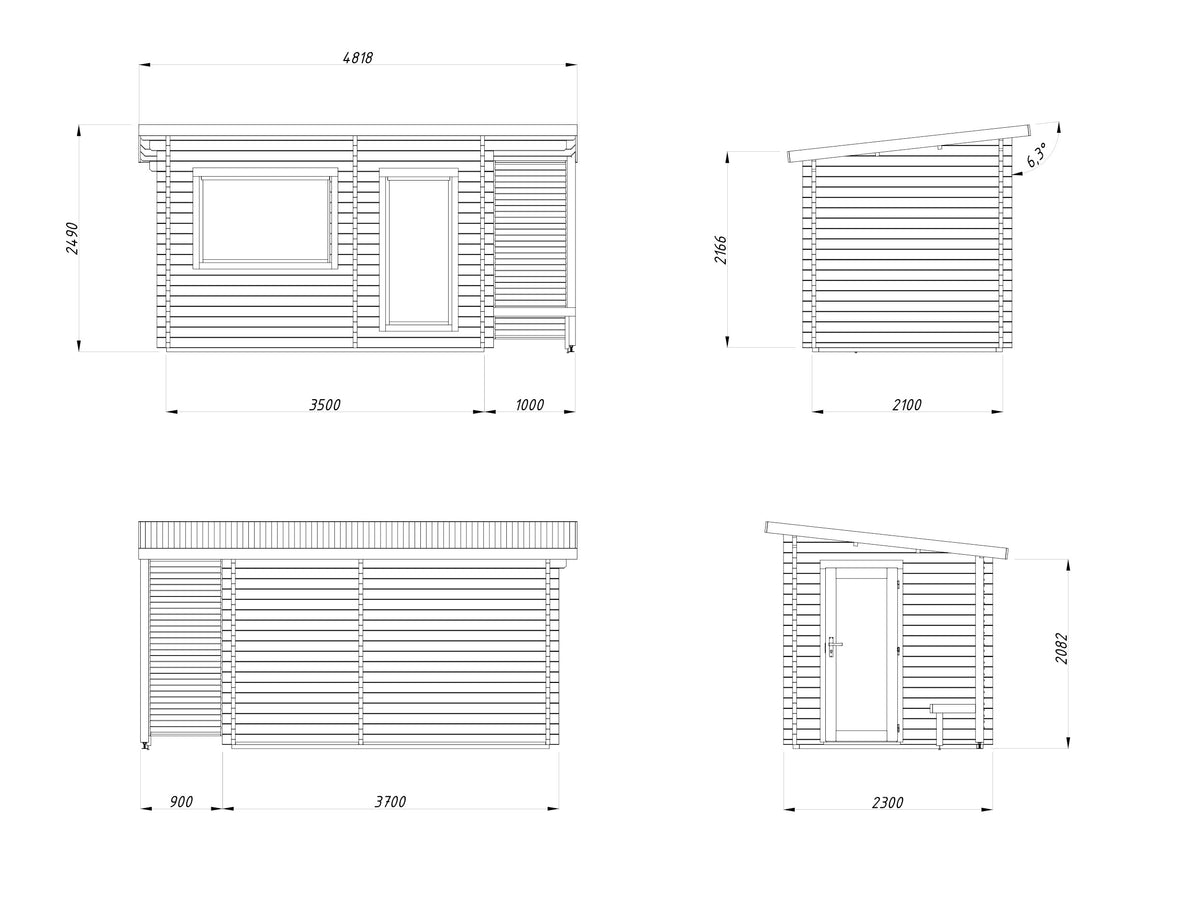 Sauna Sanna 6.8 m²