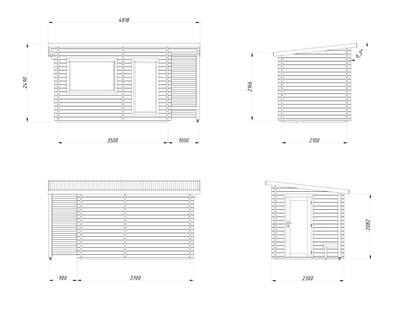 Sauna Sanna 6.8 m²