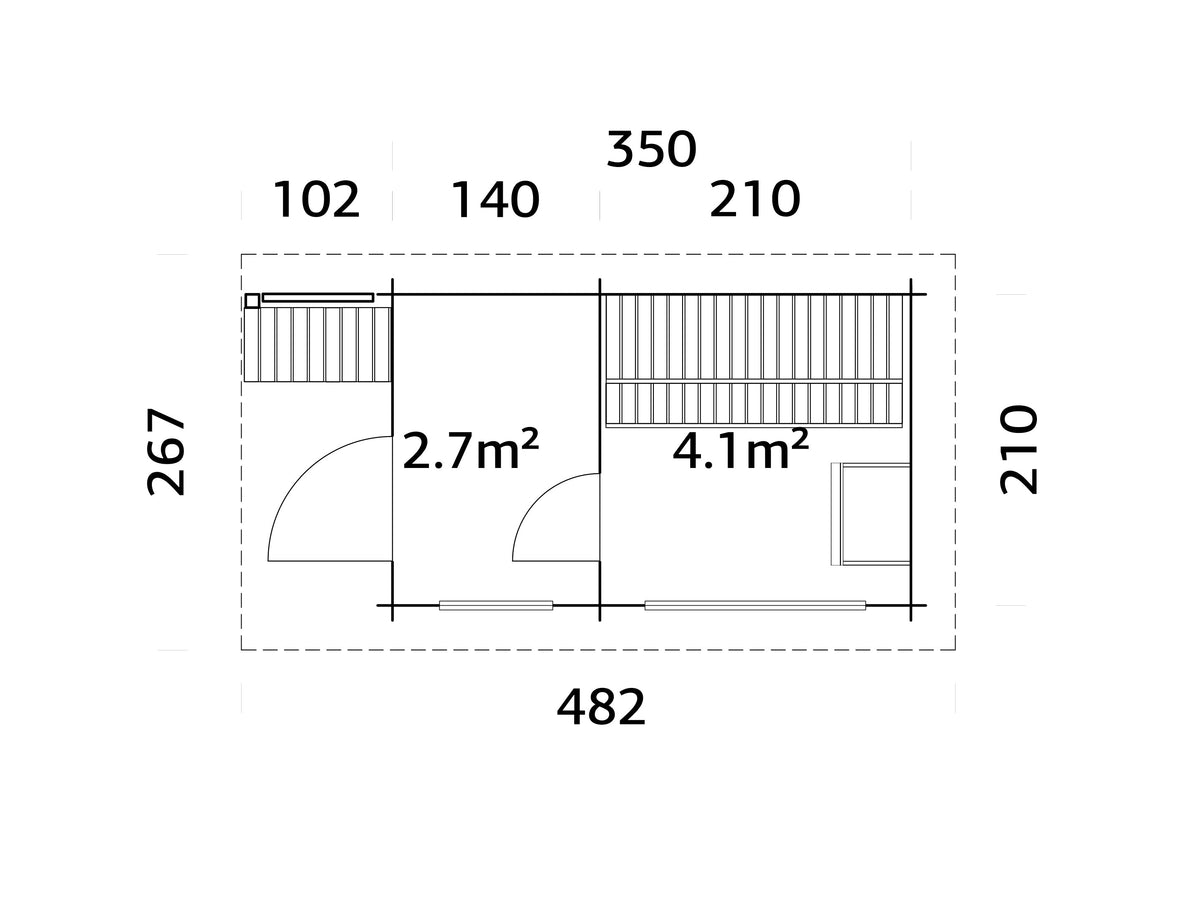 Sauna Sanna 6.8 m²