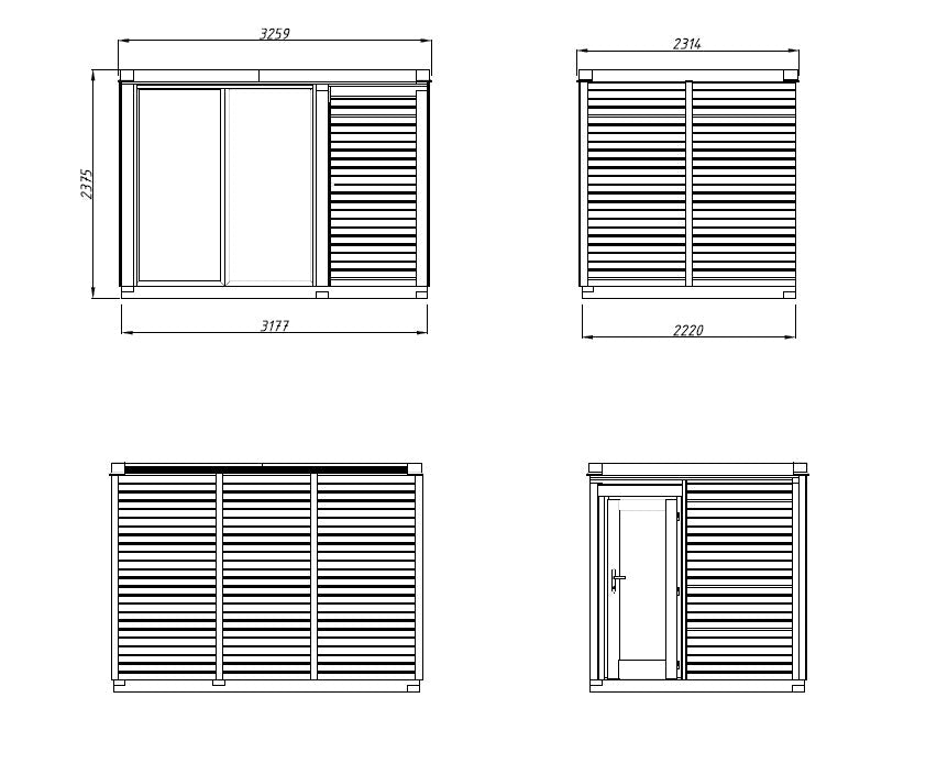 Sauna Sarah 3.8+2.1 m²