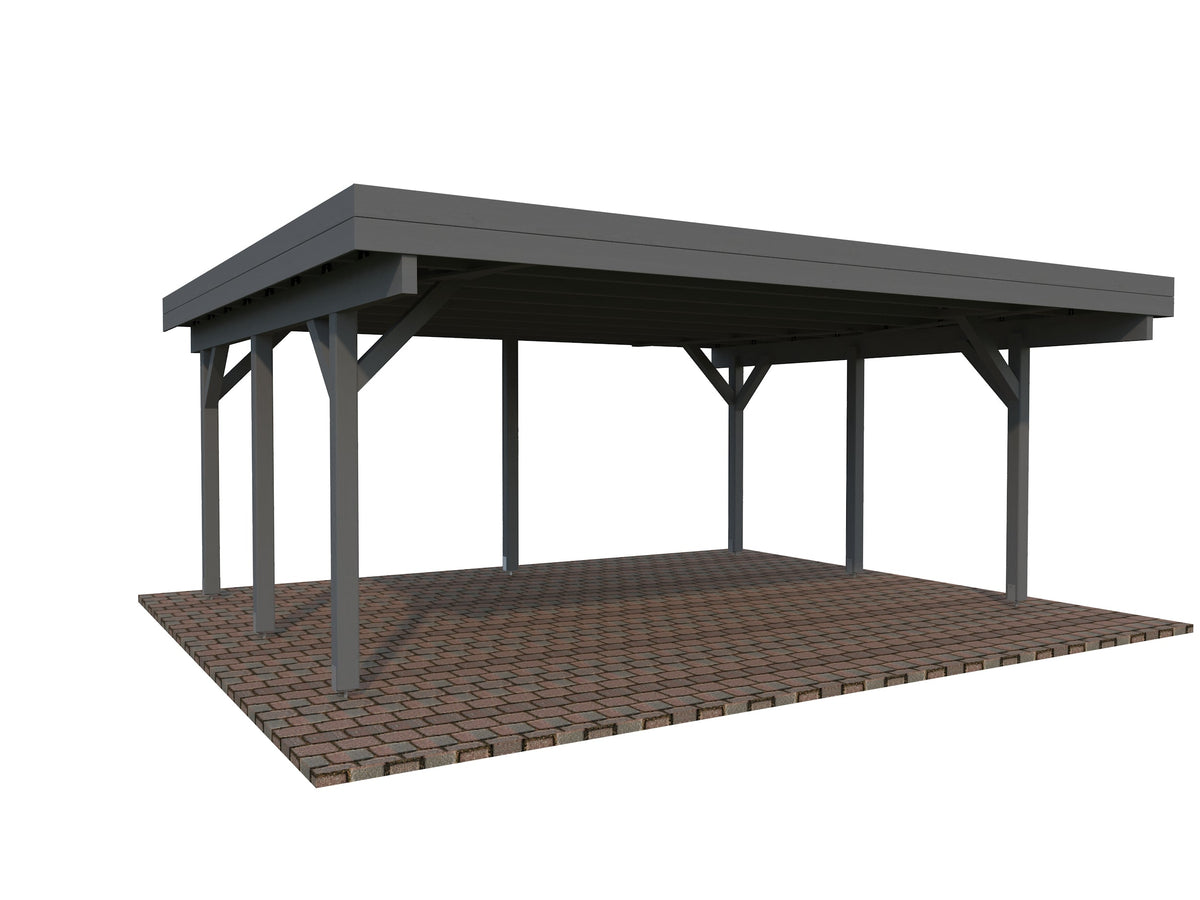 Timber Carport Karl 20.6 m²