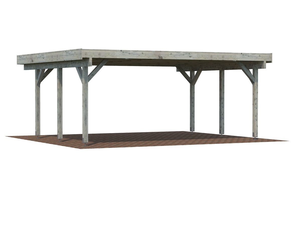Timber Carport Karl 20.6 m²