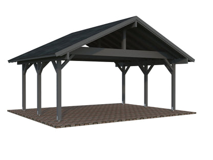 Timber Carport Robert 20.6 m²