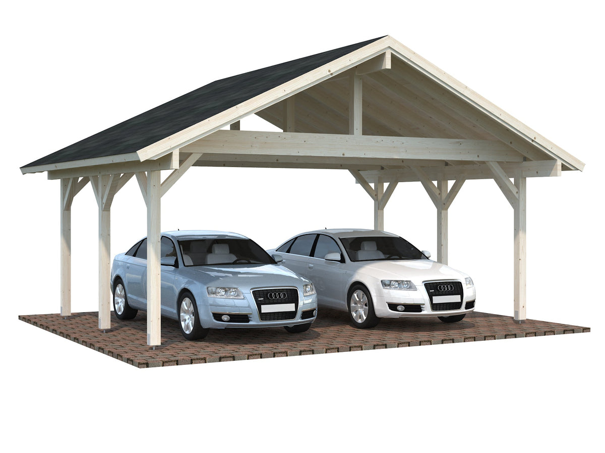 Timber Carport Robert 20.6 m²