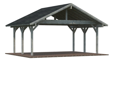 Timber Carport Robert 20.6 m²