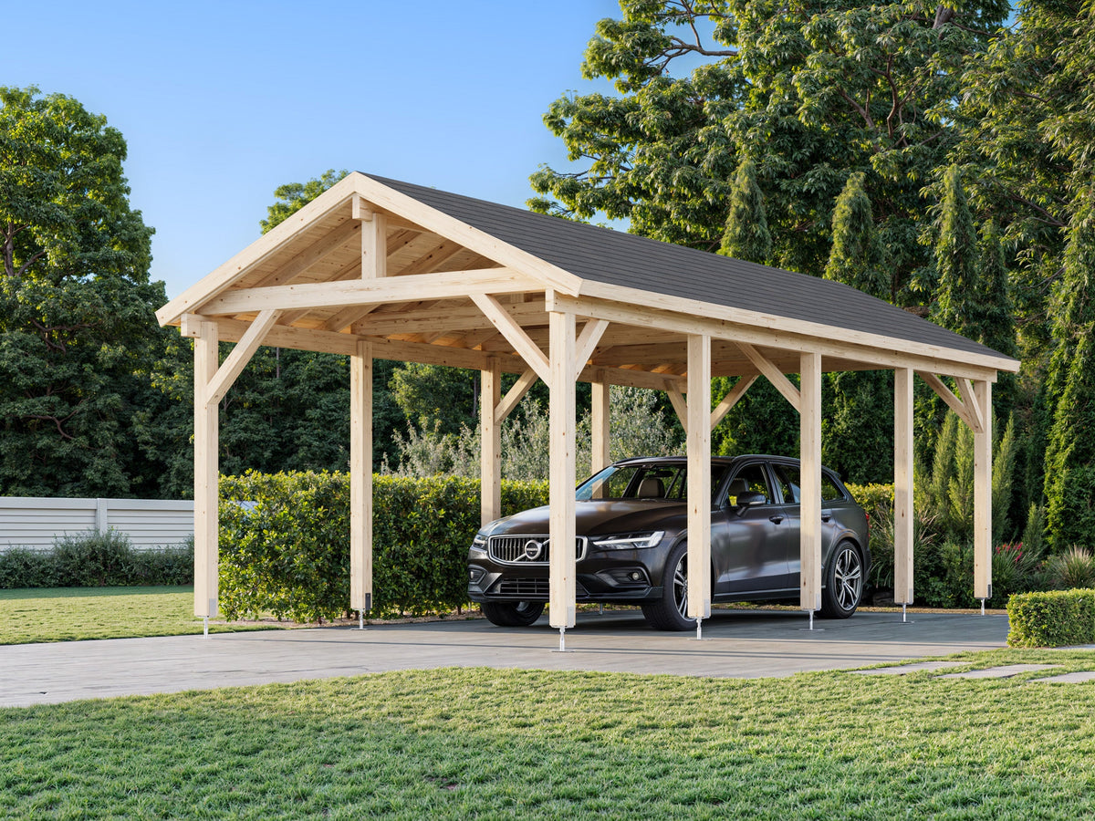 Timber Carport Robert 23.1 m²