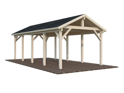 Timber Carport Robert 23.1 m²