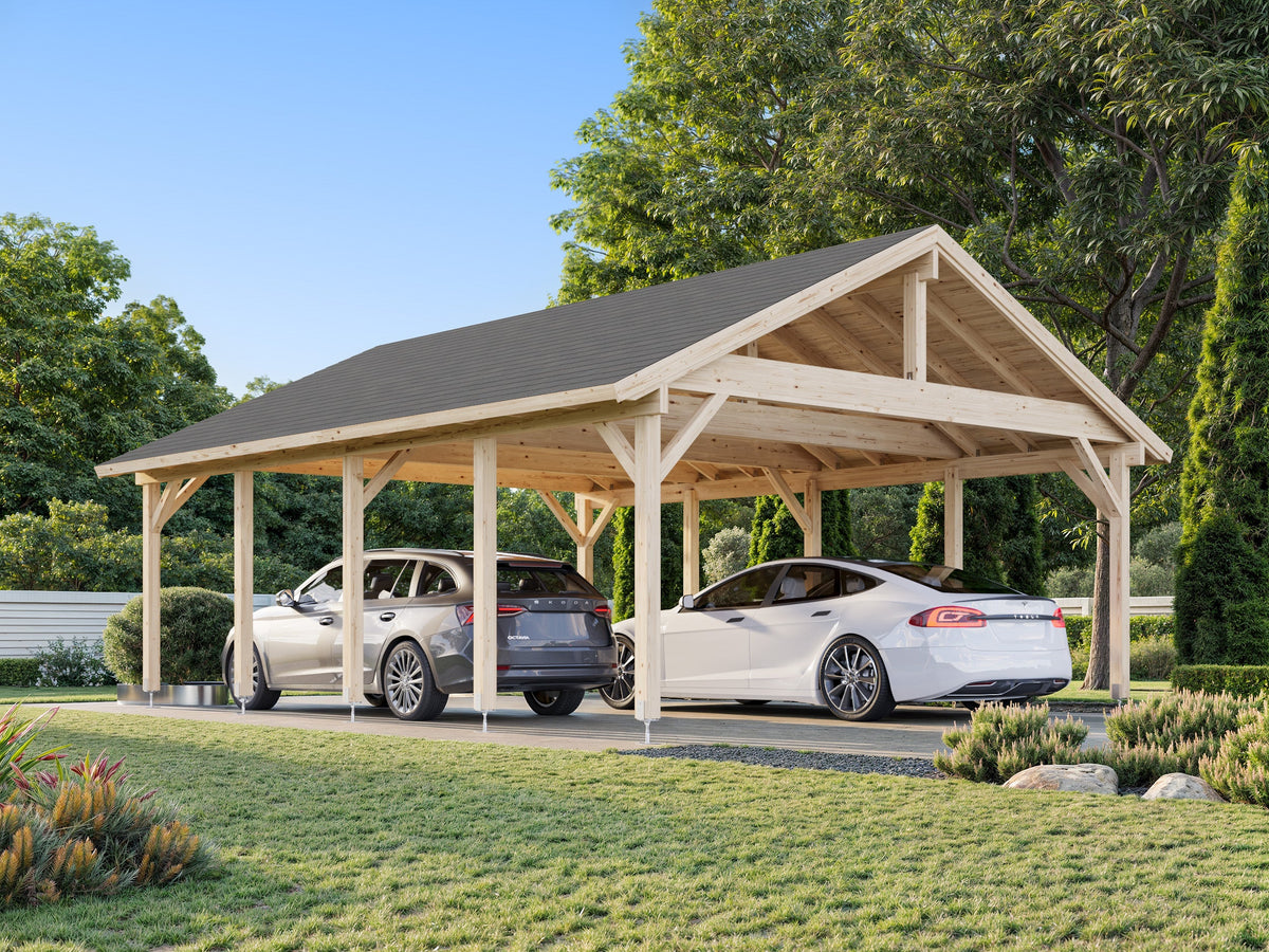 Timber Carport Robert 40.6 m²