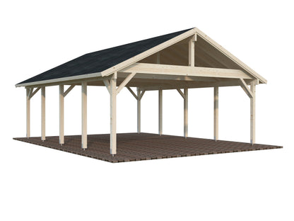 Timber Carport Robert 40.6 m²