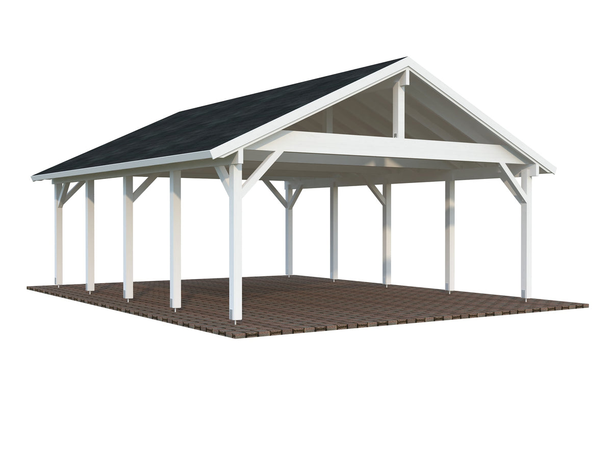 Timber Carport Robert 40.6 m²