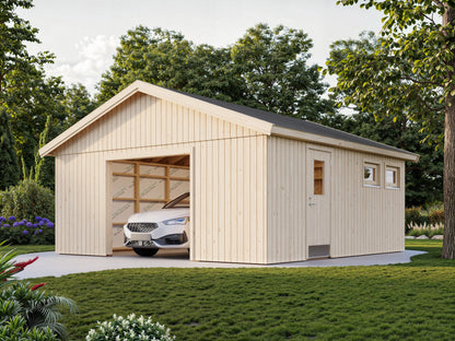 Timber Garage Andre 28.5 m² kit