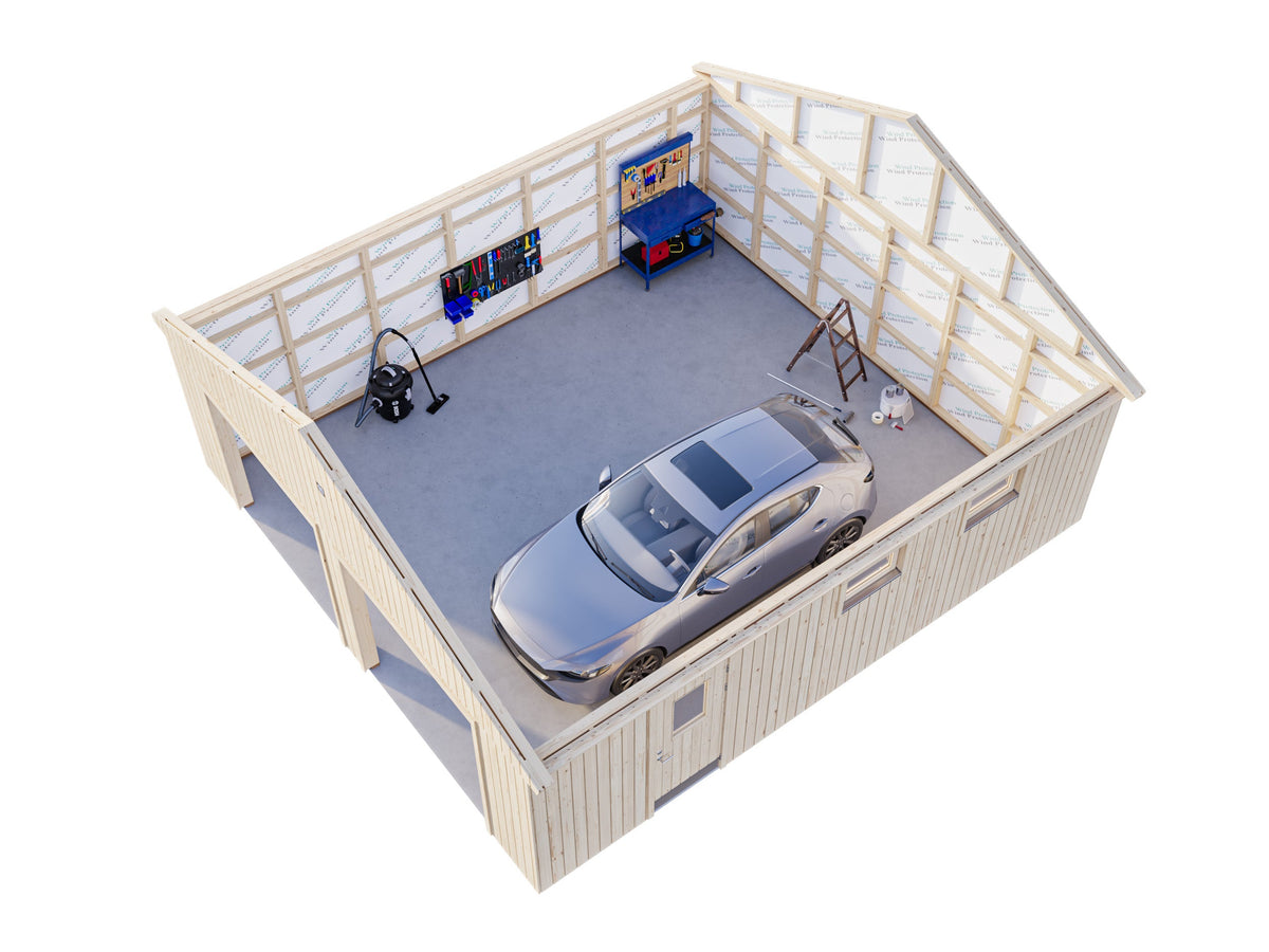 Timber Garage Andre 44.7 m² kit