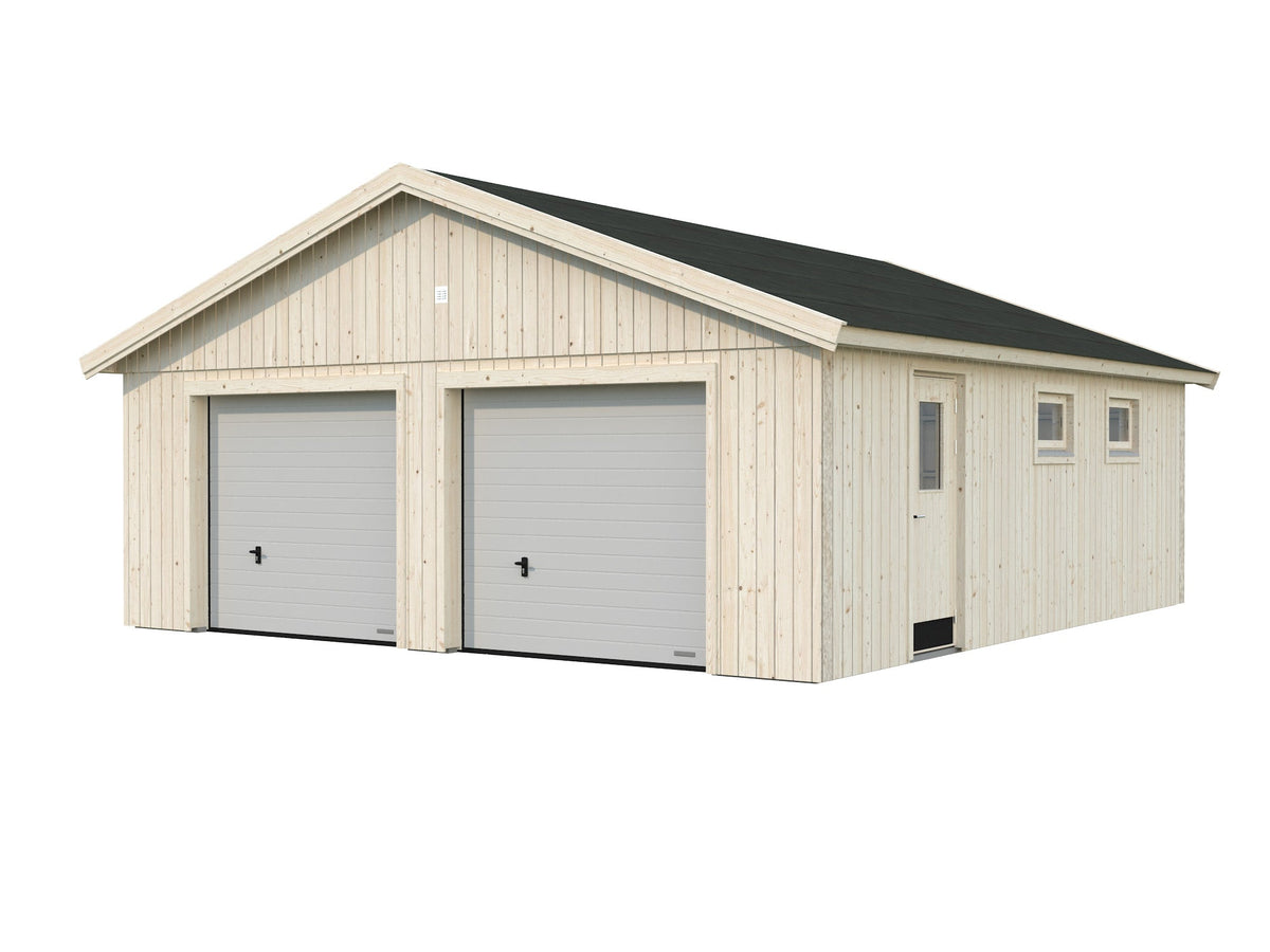 Timber Garage Andre 44.7 m² with sectional door