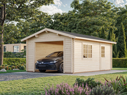 Timber Garage Irene/Roger 19.0 m² kit