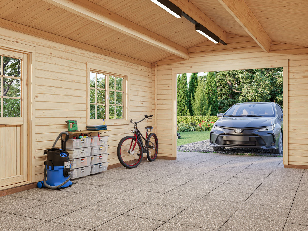 Timber Garage Irene/Roger 19.0 m² kit