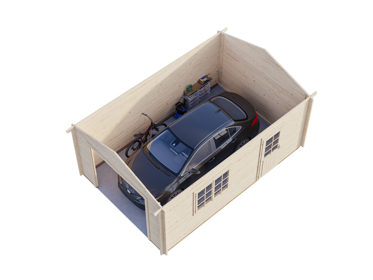 Timber Garage Irene/Roger 19.0 m² kit