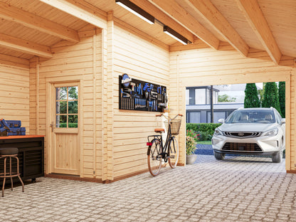 Timber Garage Irene/Roger 21.9+5.2 m² kit