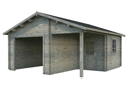 Timber Garage Irene/Roger 21.9+5.2 m² kit