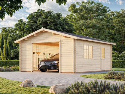 Timber Garage Irene/Roger 23.9 m² kit