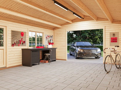 Timber Garage Irene/Roger 23.9 m² kit