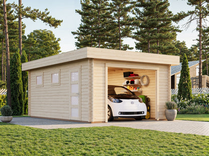 Timber Garage Rasmus 19.0 m² kit