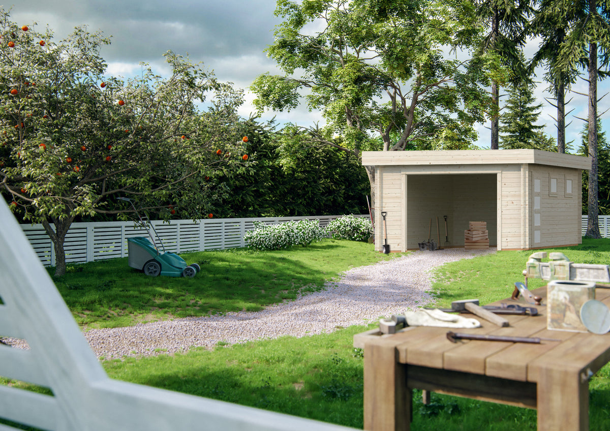 Timber Garage Rasmus 19.0 m² kit