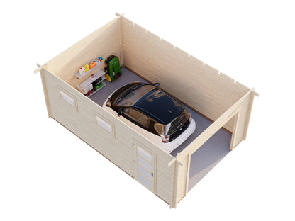 Timber Garage Rasmus 19.0 m² kit