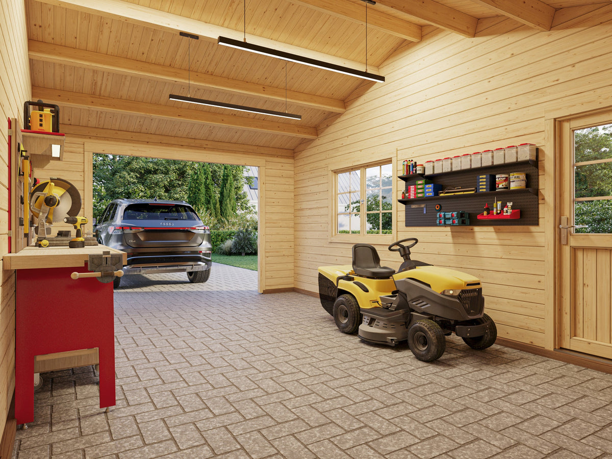Timber Garage Roger 19.0+16.2 m² kit